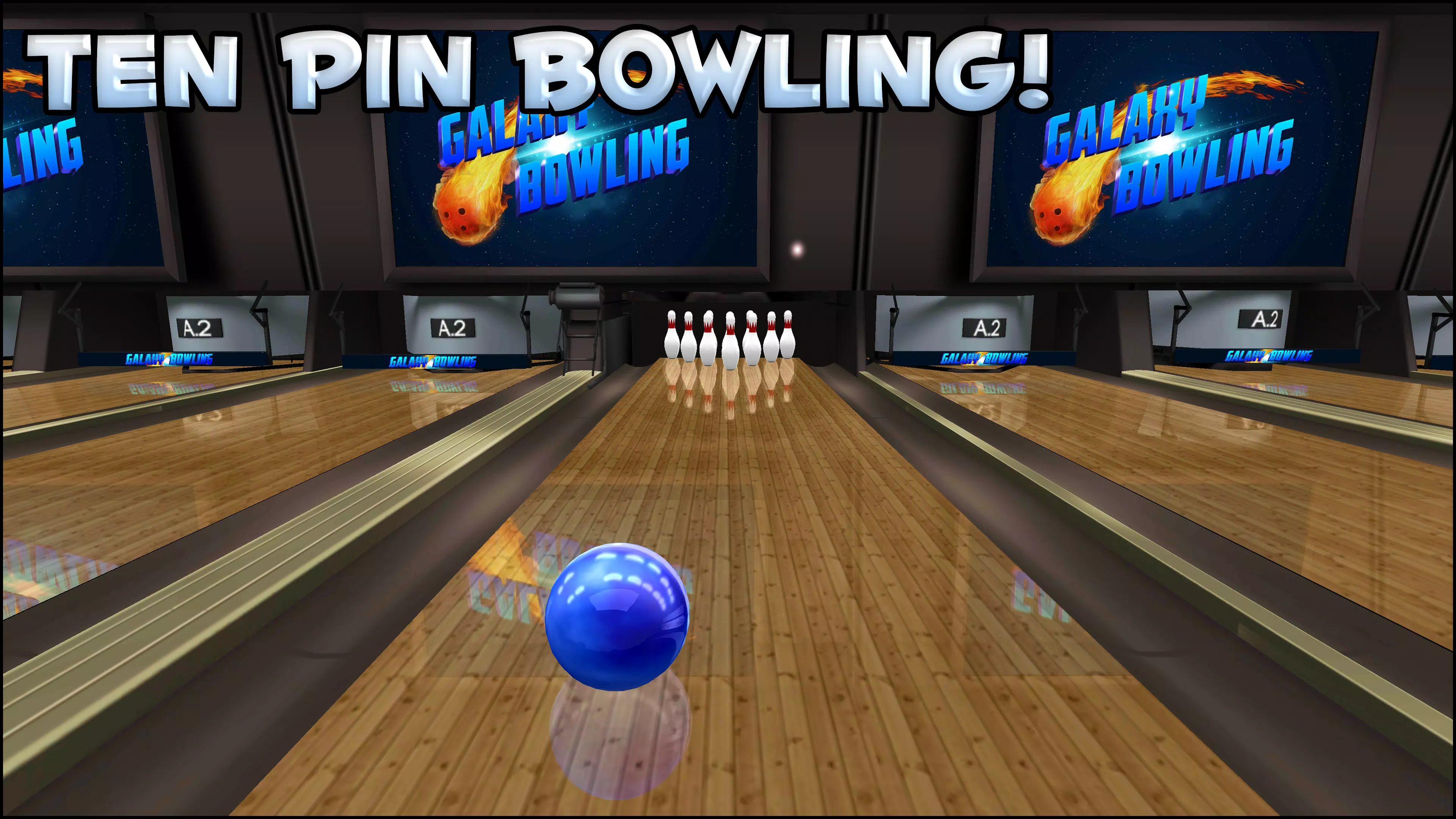 Galaxy Bowling 3D Capture d'écran 3