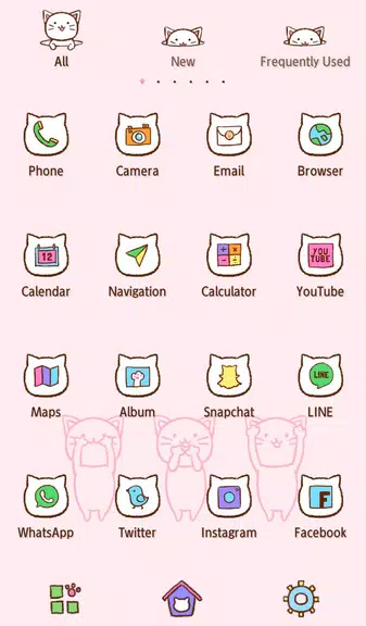 Three Kitties Theme +HOME 스크린샷 3