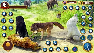 Virtual Wild Wolf Family Sim स्क्रीनशॉट 2