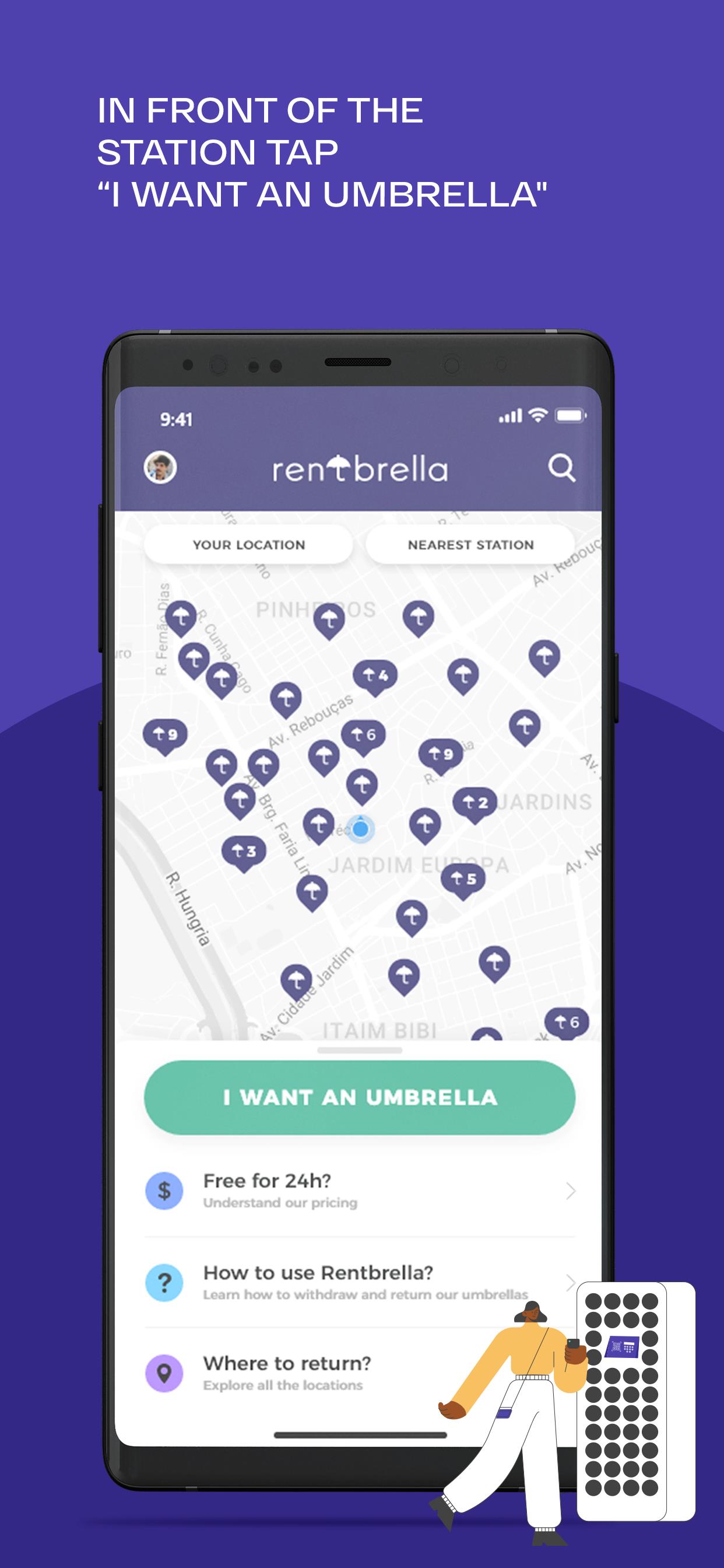 Rentbrella Captura de tela 4