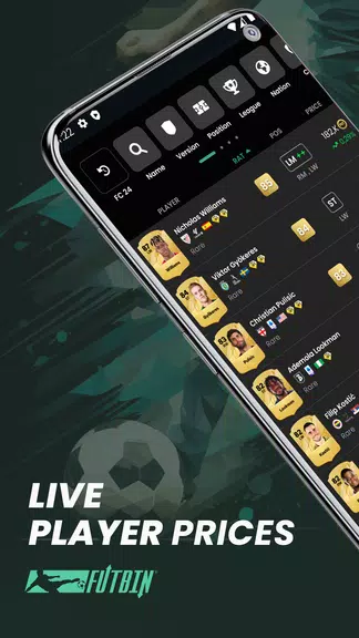 FUTBIN 24 Database & Draft Screenshot 1