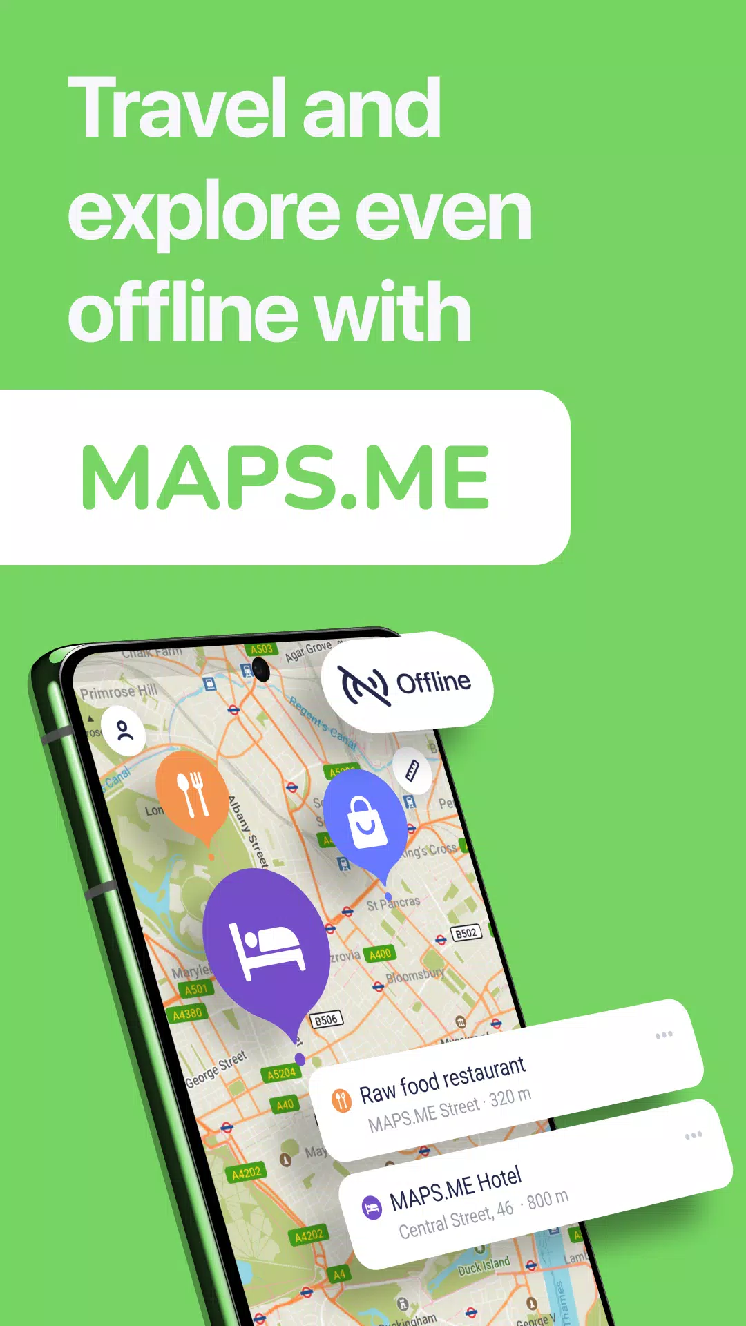 MAPS.ME: Offline maps GPS Nav スクリーンショット 1
