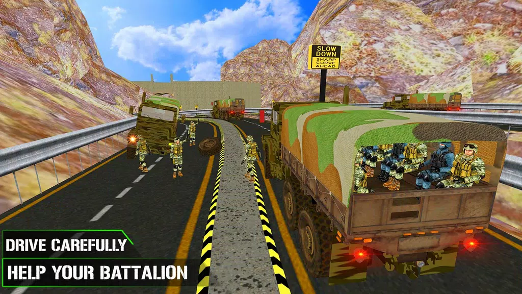 US Army Transporter Truck Game Captura de tela 2