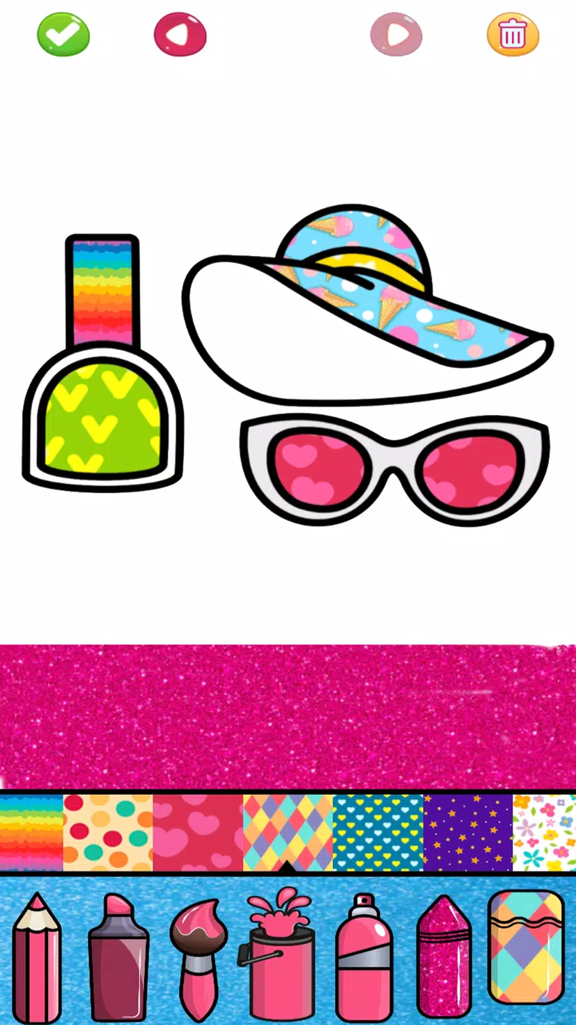 Beauty Glitter coloring game Screenshot 3