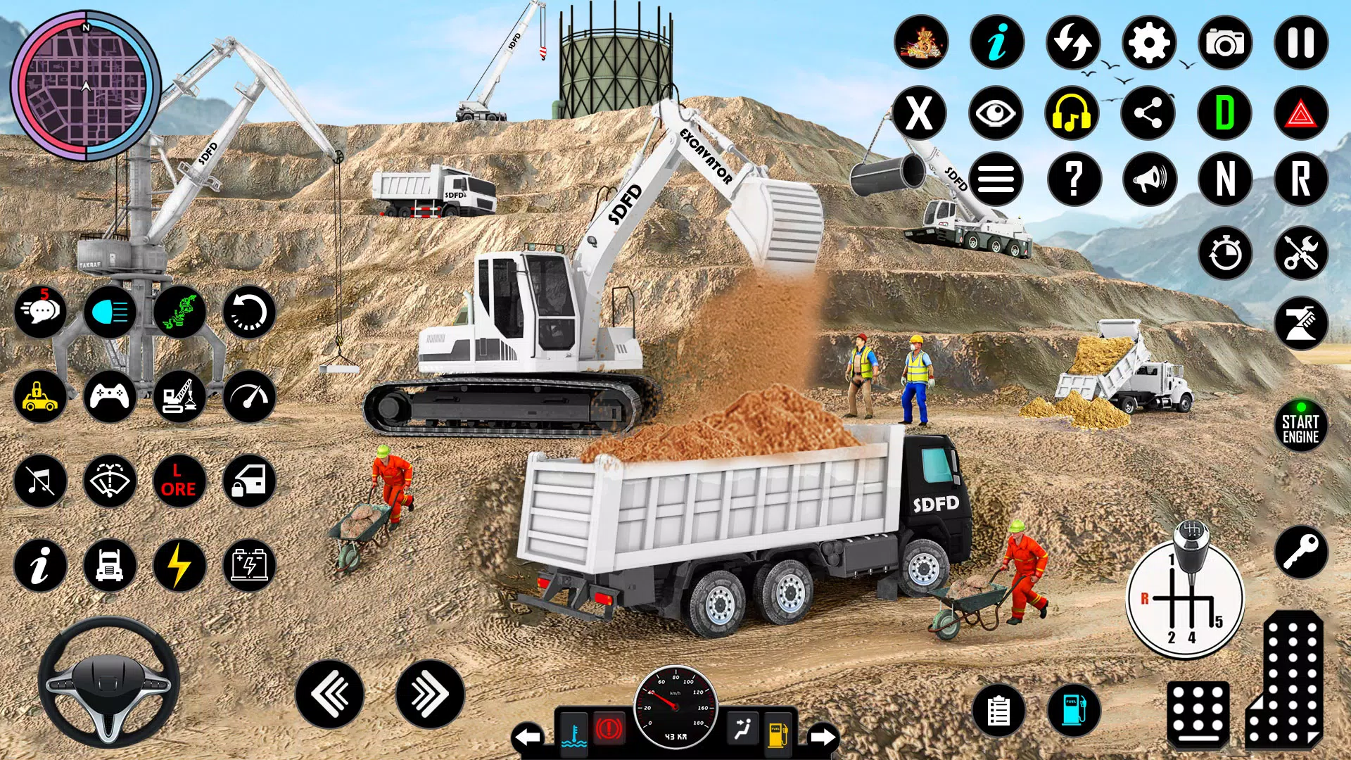 Snow Excavator Simulator Game 스크린샷 1