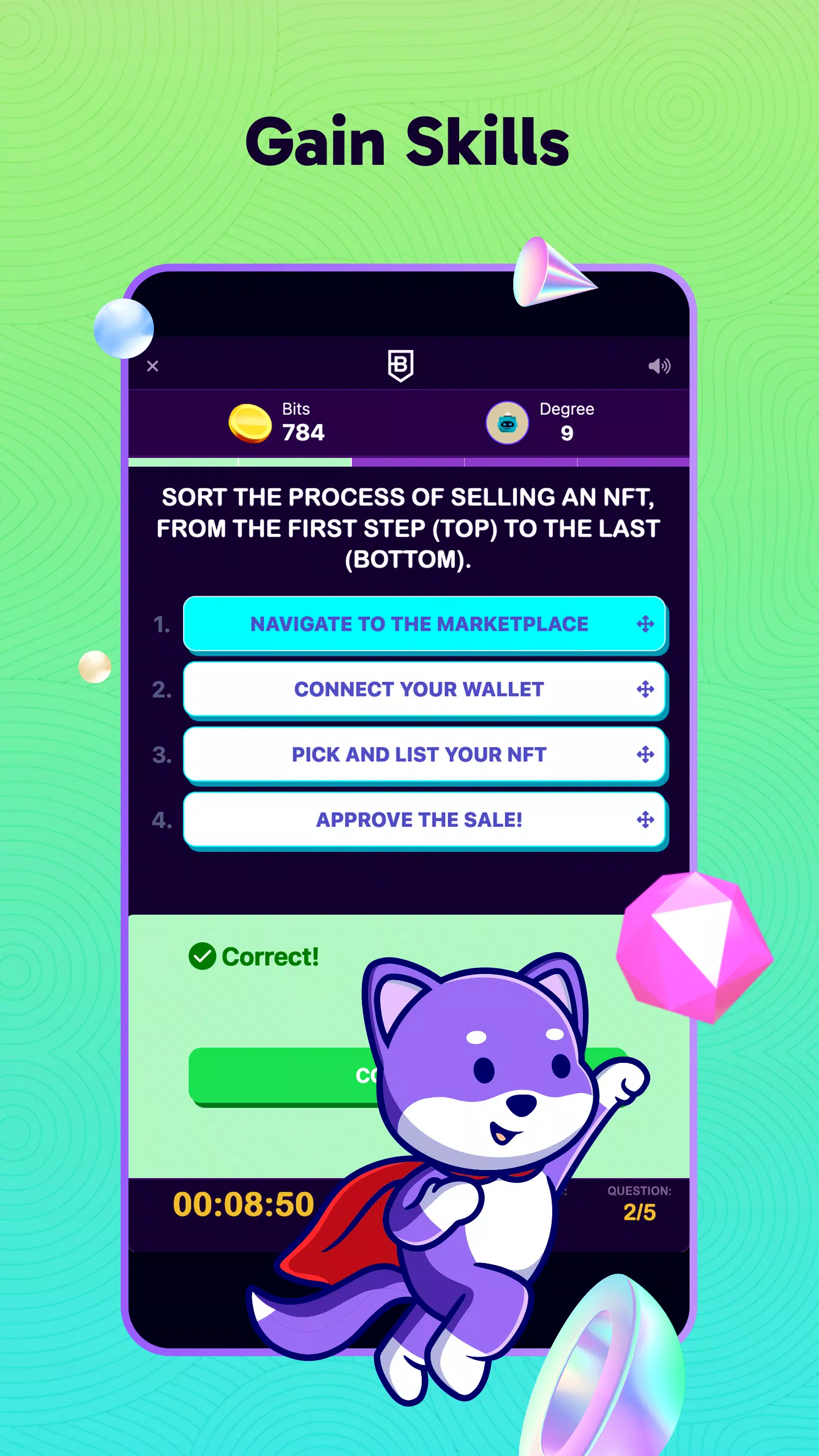 BitDegree: Play & Earn Crypto Screenshot 3