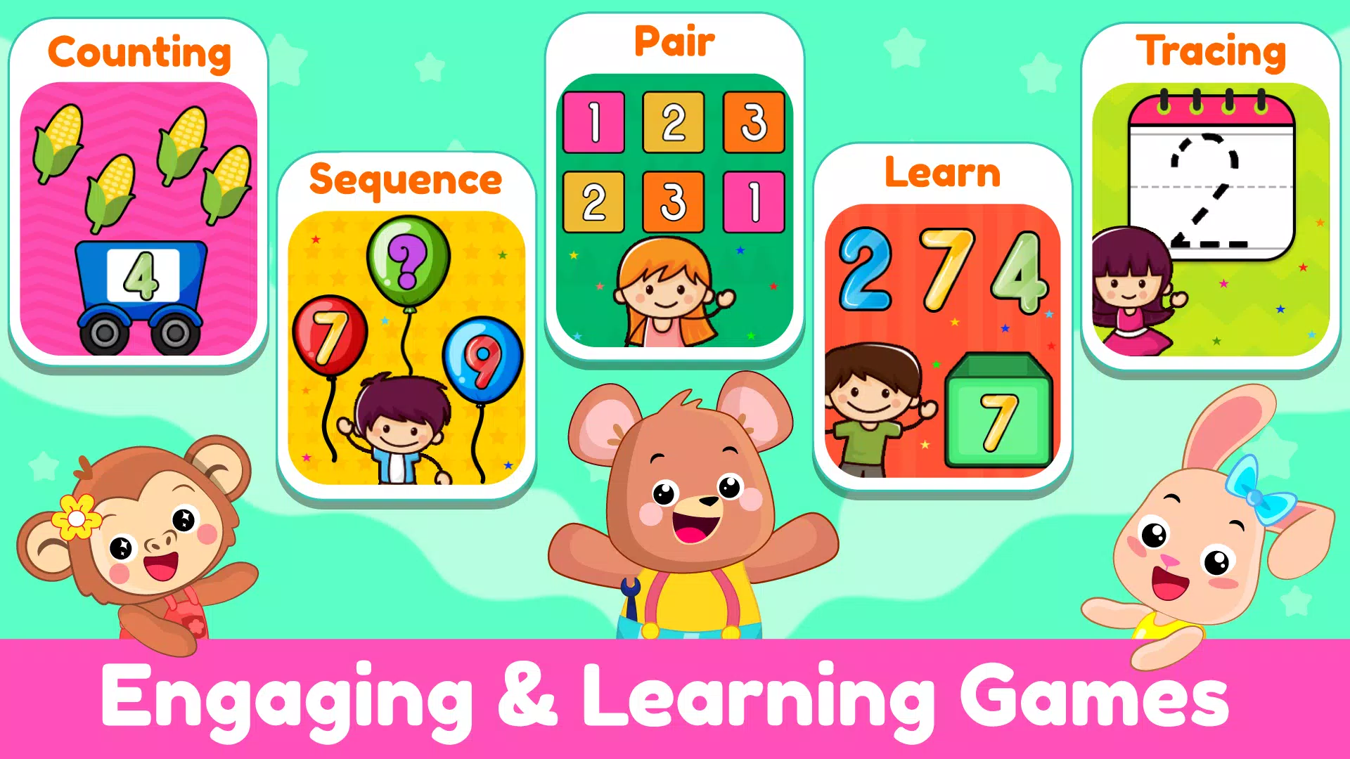 Learn 123 Numbers Kids Games Screenshot 1