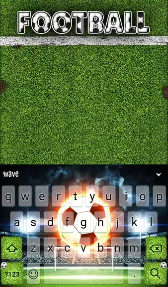 Football Keyboard & Wallpaper Скриншот 2