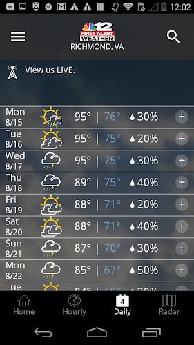 NBC12 First Alert Weather应用截图第3张