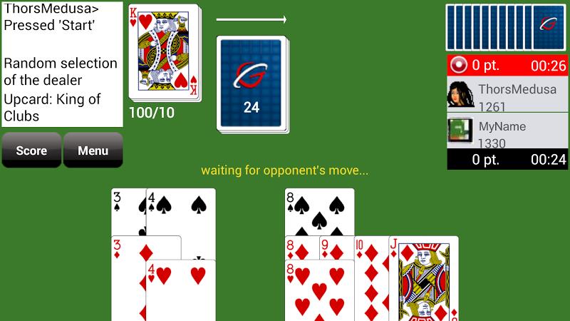 Gin Rummy GC Online Captura de pantalla 1