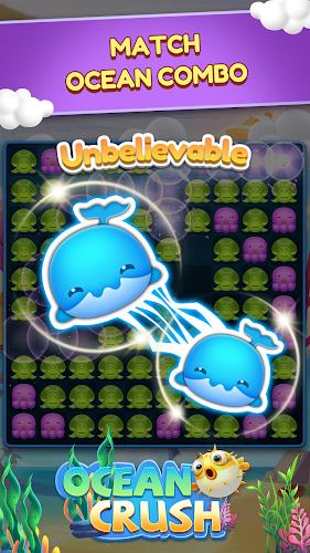 Ocean Crush-Matching Games 스크린샷 1