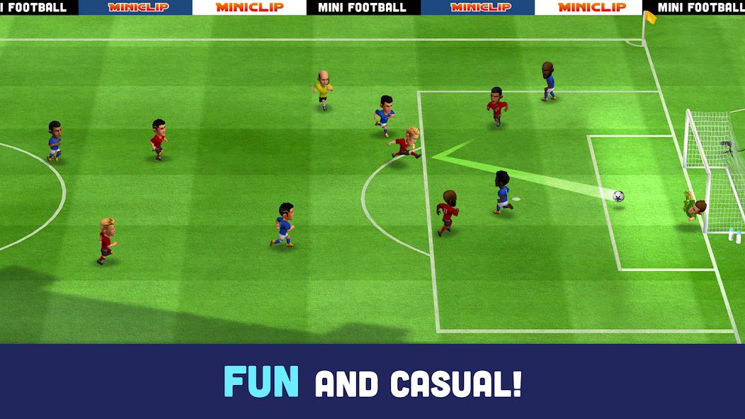 Mini Football - Mobile Soccer Mod Capture d'écran 2