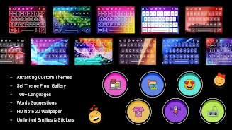 Neon LED Keyboard For Android スクリーンショット 1