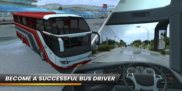 Stadtbus auf indonesischer Straße