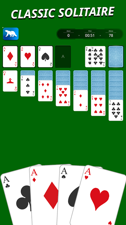 Solitaire - 3 in 1 Card games Скриншот 1