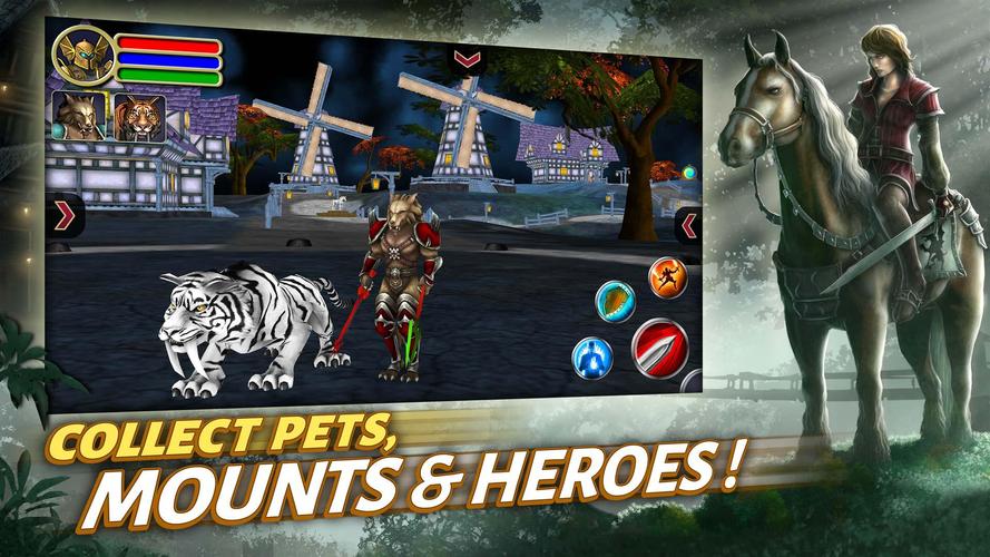 Sherwood Dungeon 3D MMO RPG Captura de pantalla 4