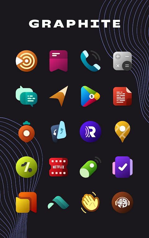 Graphite Icon Pack Mod スクリーンショット 4