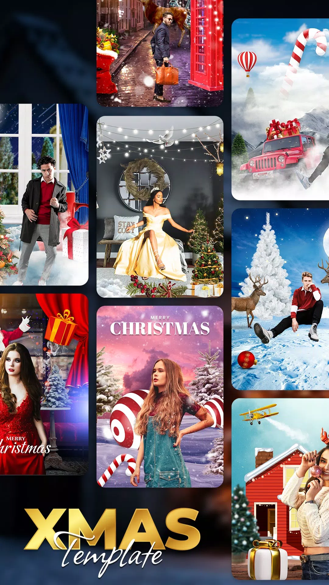 Christmas Photo Frames, Editor Captura de pantalla 3