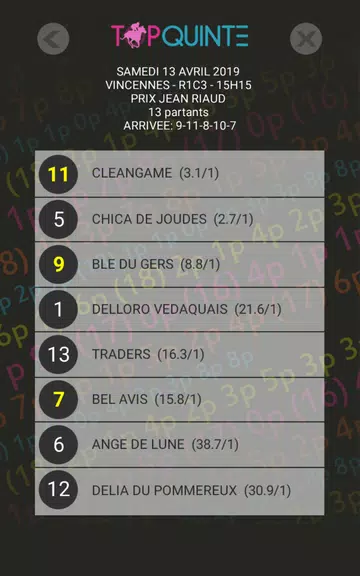 Top Quinté - Gagner avec la mu Capture d'écran 4