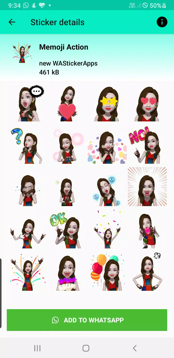 3d emoji stickers for whatsapp Screenshot 3