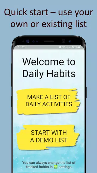 Daily activities tracker Captura de tela 2