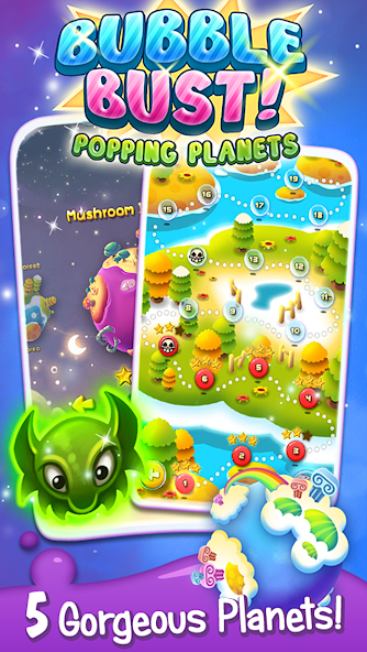 Bubble Bust! - Popping Planets 스크린샷 3