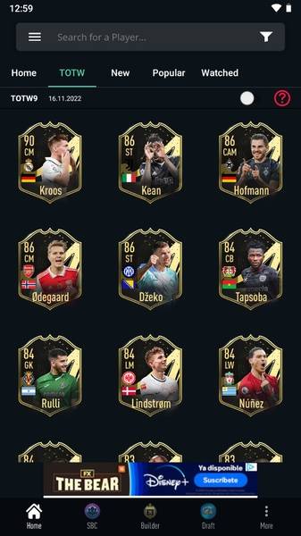 FUTBIN 24 Database & Draft Скриншот 3