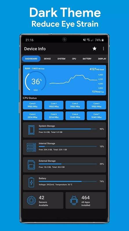 Geräteinfo:System-und CPU-Info Screenshot 2