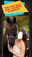 Horse With Girl Photo Suit Скриншот 3