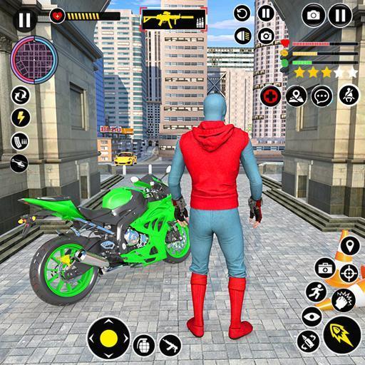 Superhero Bike Mega Ramp Games Скриншот 1