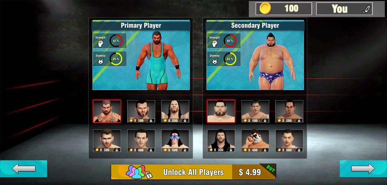 Tag Team Wrestling Game Скриншот 3