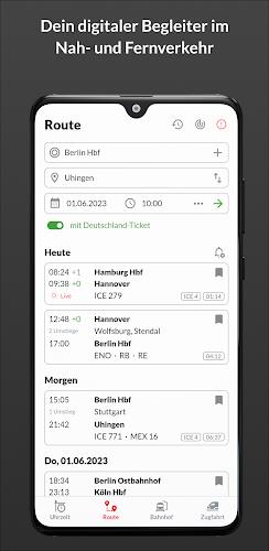 Bahn: Fahrplan & Live Tracking Captura de tela 1