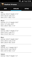 Nautical Almanac Capture d'écran 2