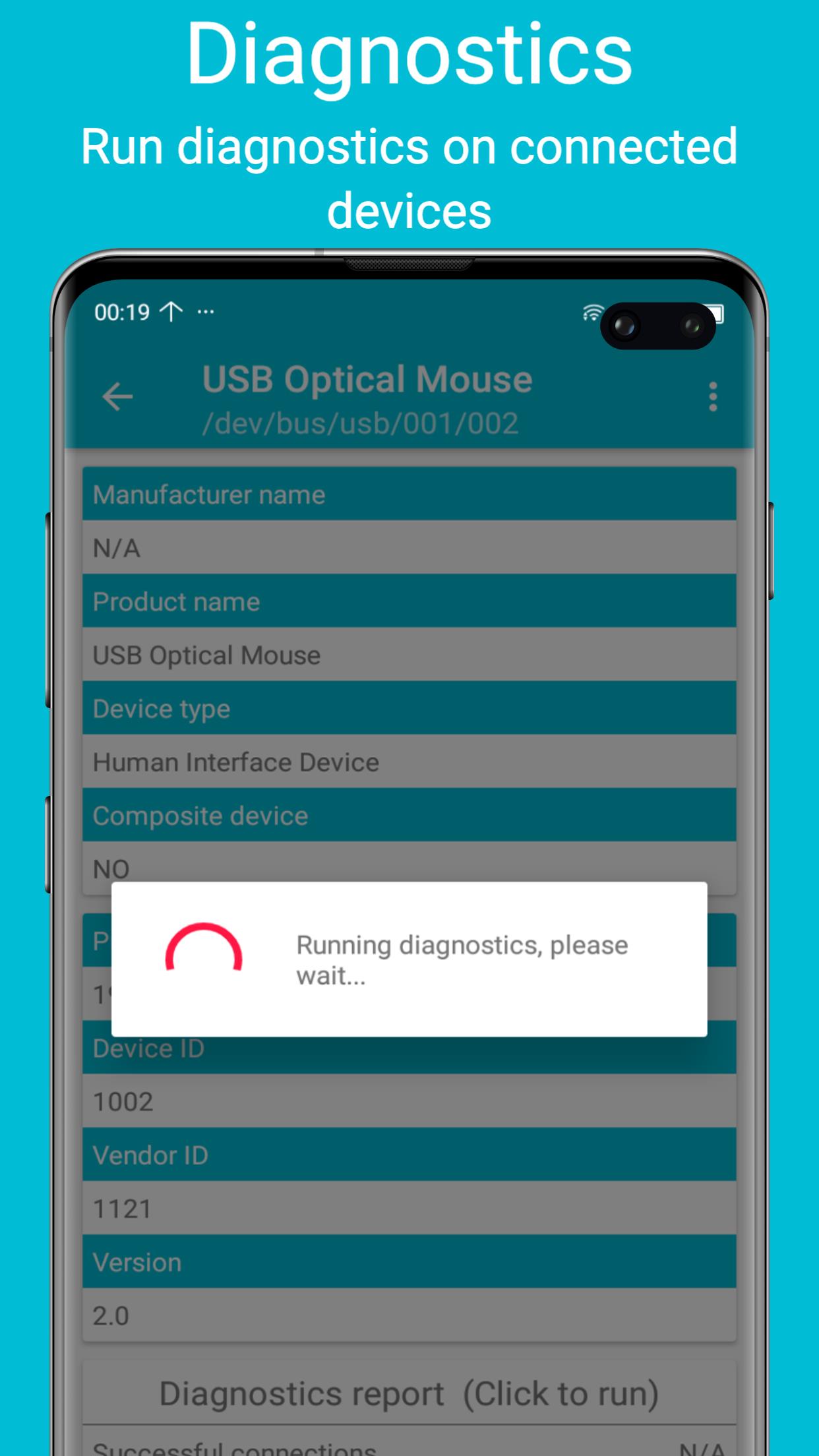 USB diagnostics स्क्रीनशॉट 3