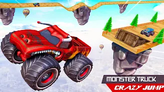 Monster Car Stunts Game 2023 スクリーンショット 4