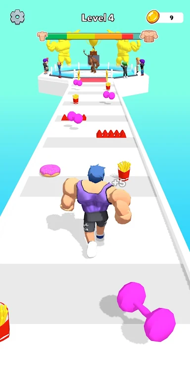 Muscular Man Race Run Captura de pantalla 4