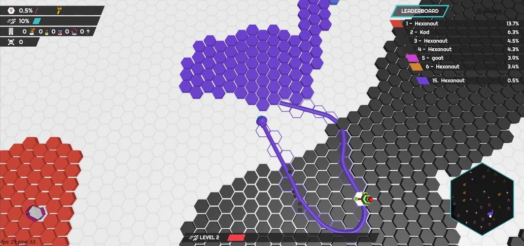 hexanaut.io スクリーンショット 2