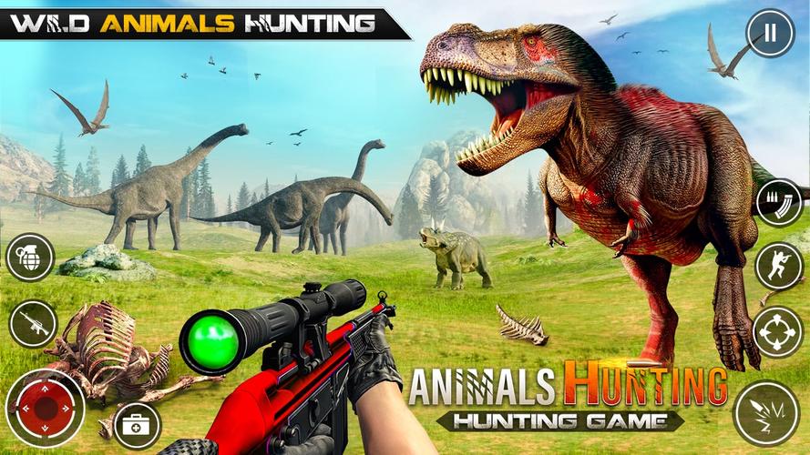 Dinosaur Hunting Gun Games Screenshot 1