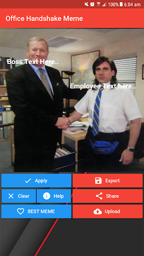 Office Handshake Meme Creator Captura de pantalla 1