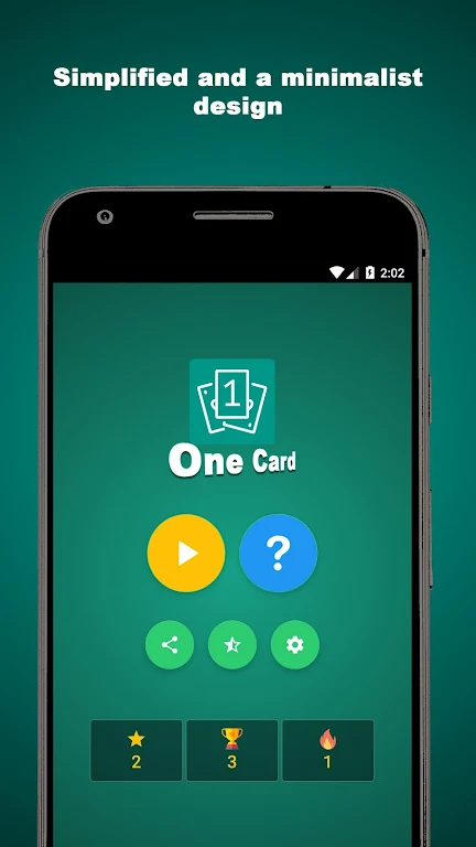 One Card - Game स्क्रीनशॉट 1