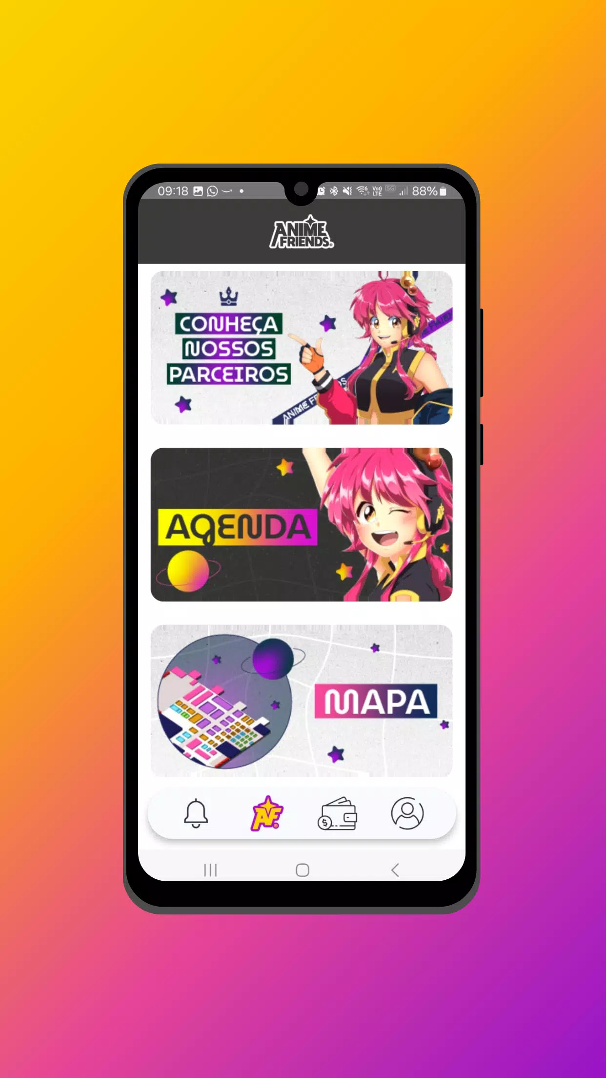 App Anime Friends Captura de pantalla 3