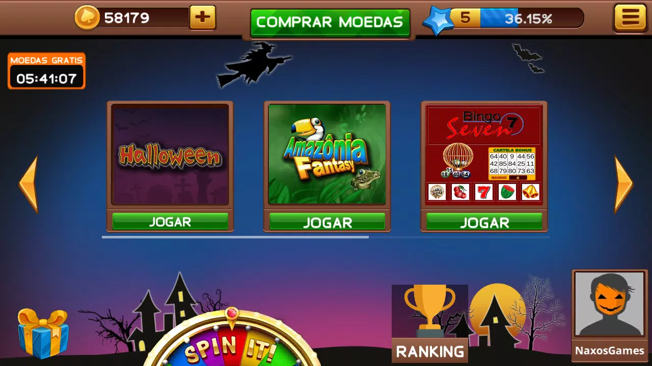 Halloween Caça Niquel e Bingo Screenshot 4