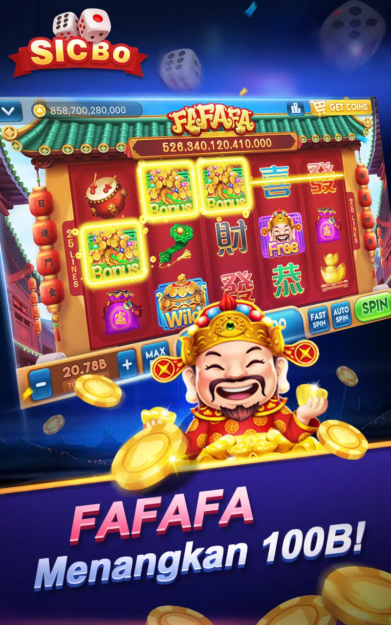 SicBo Casino Dice Game 스크린샷 1