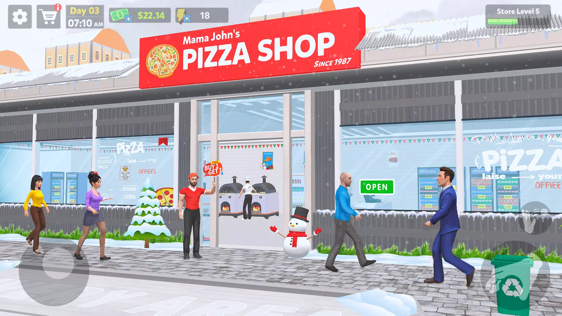 Pizza Shop Simulator 3D スクリーンショット 1