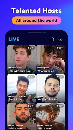 Blued: Gay Live Chat & Dating Captura de pantalla 1