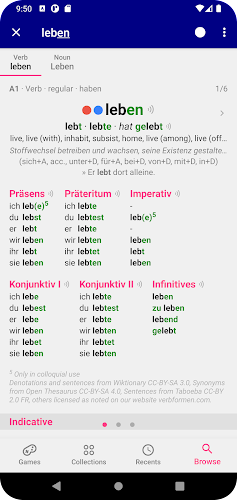 German Dictionary Screenshot 1