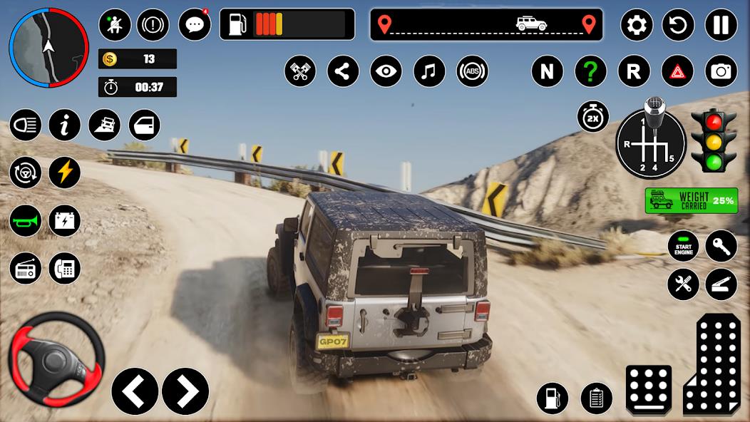 Offroad Jeep Driving & Parking Mod Capture d'écran 2