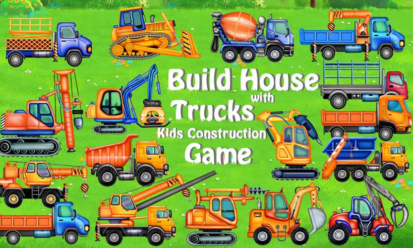 Build Town House with Trucks 스크린샷 1