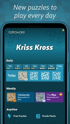 Astraware Kriss Kross Captura de pantalla 4