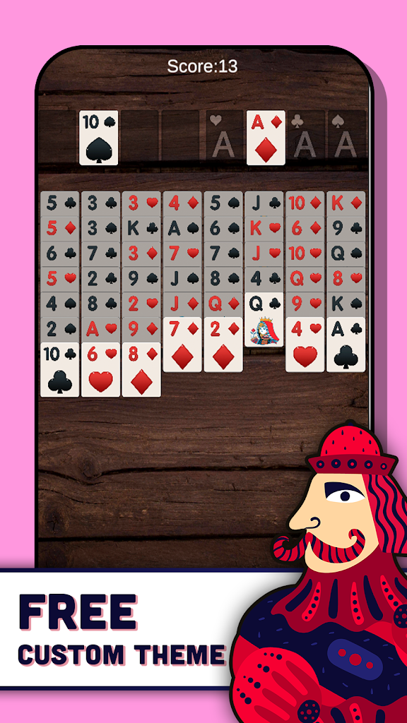 FreeCell Solitaire - Card Screenshot 1